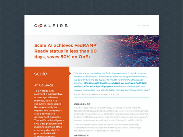 Scale AI Achieves FedRAMP® Ready Status | Coalfire