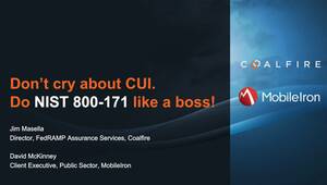 Resources New Videos CUI NIST 800 171