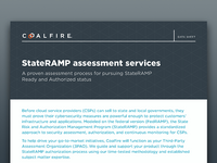 D51e53fb 7667 4c28 8d9b 0e565395379c Coalfire Thumbnail Datasheet State RAMP Assessment Services 814x460 FINAL