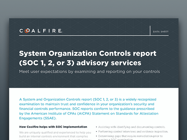 System and Organization Controls (SOC) Reports | Coalfire