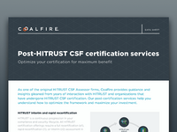 028ac54a 4120 43df 96b1 2f4c6c28405a Coalfire Thumbnail Datasheet Post HITRUST 814x460 FINAL